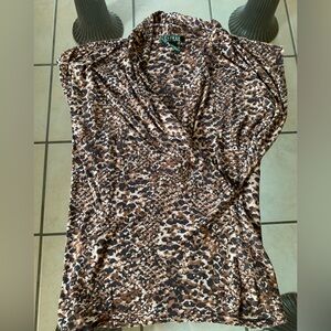 Lauren Ralph Lauren Leopard Blouse